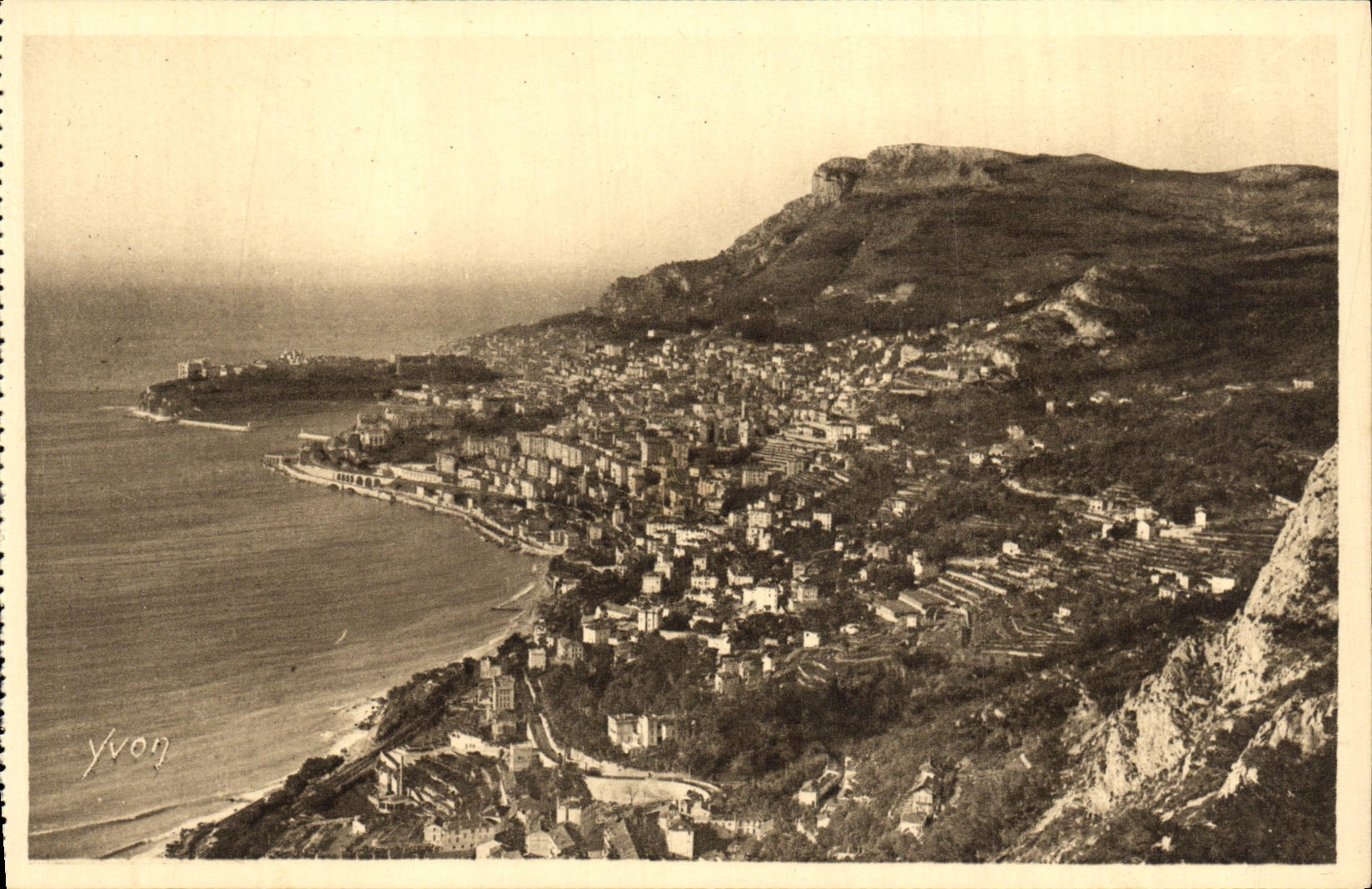 CPA Cote D Azur Monte Carlo Monte Carlo et Monaco vus de la Grande Corniche