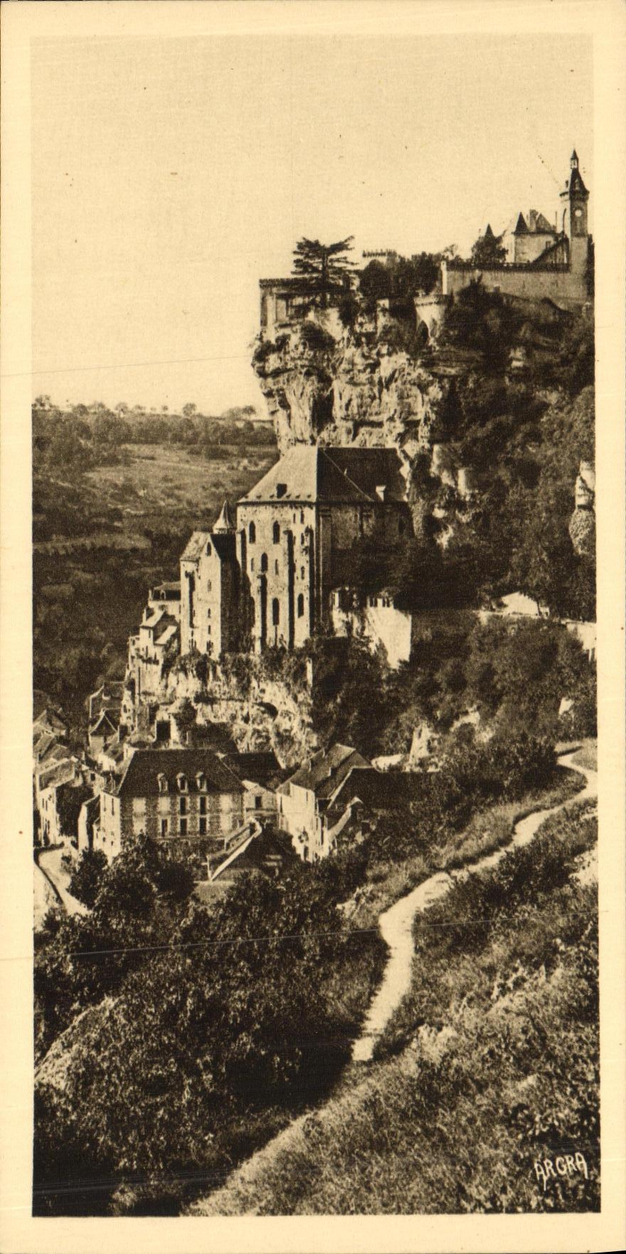 CPA Rocamadour Vu du Chemin de L Hospitalet