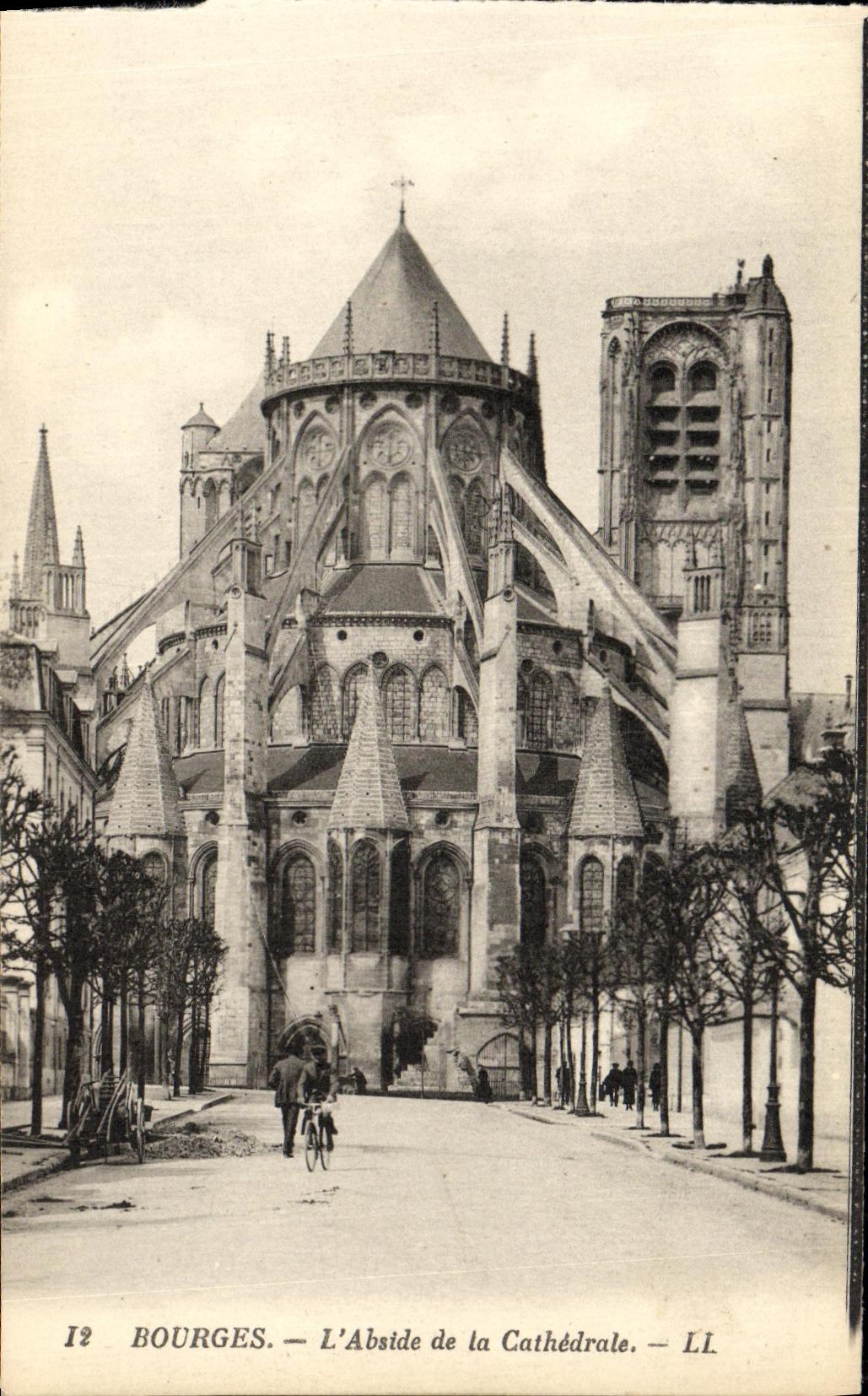 POSTAL Bourges L Apse de la VENDIMIA de la catedral