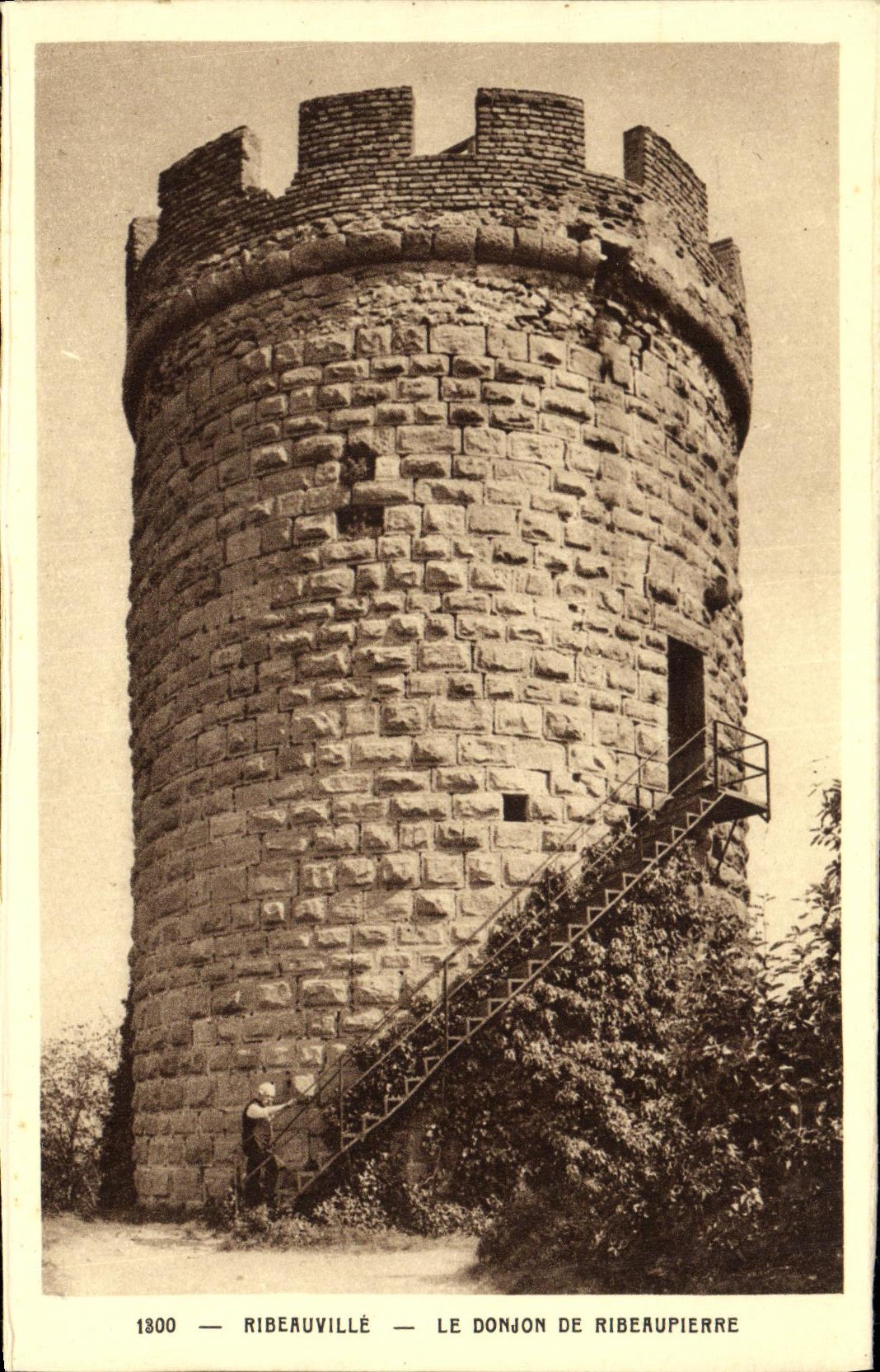 CPA Ribeauville Le Donjon De Ribeaupierre