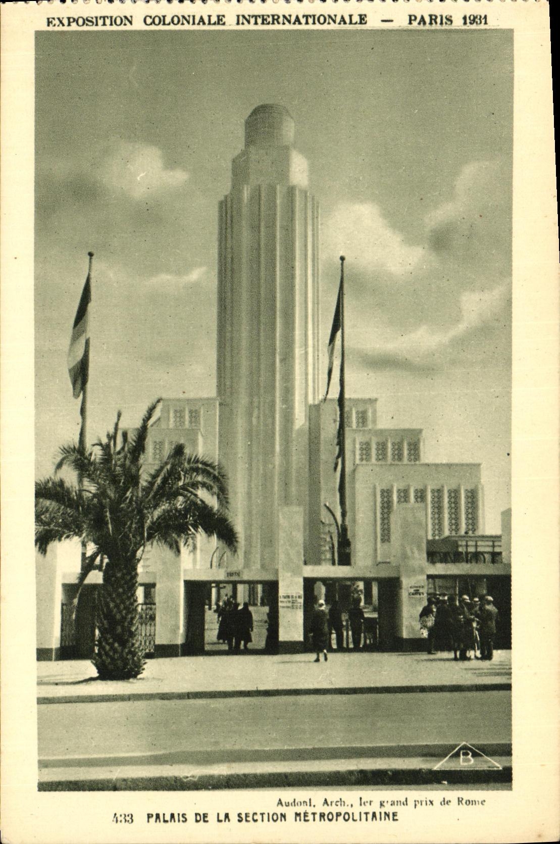 CPA Exposition Colonlale Internationale 1931 Paris Palais De La Section Metroplitaine