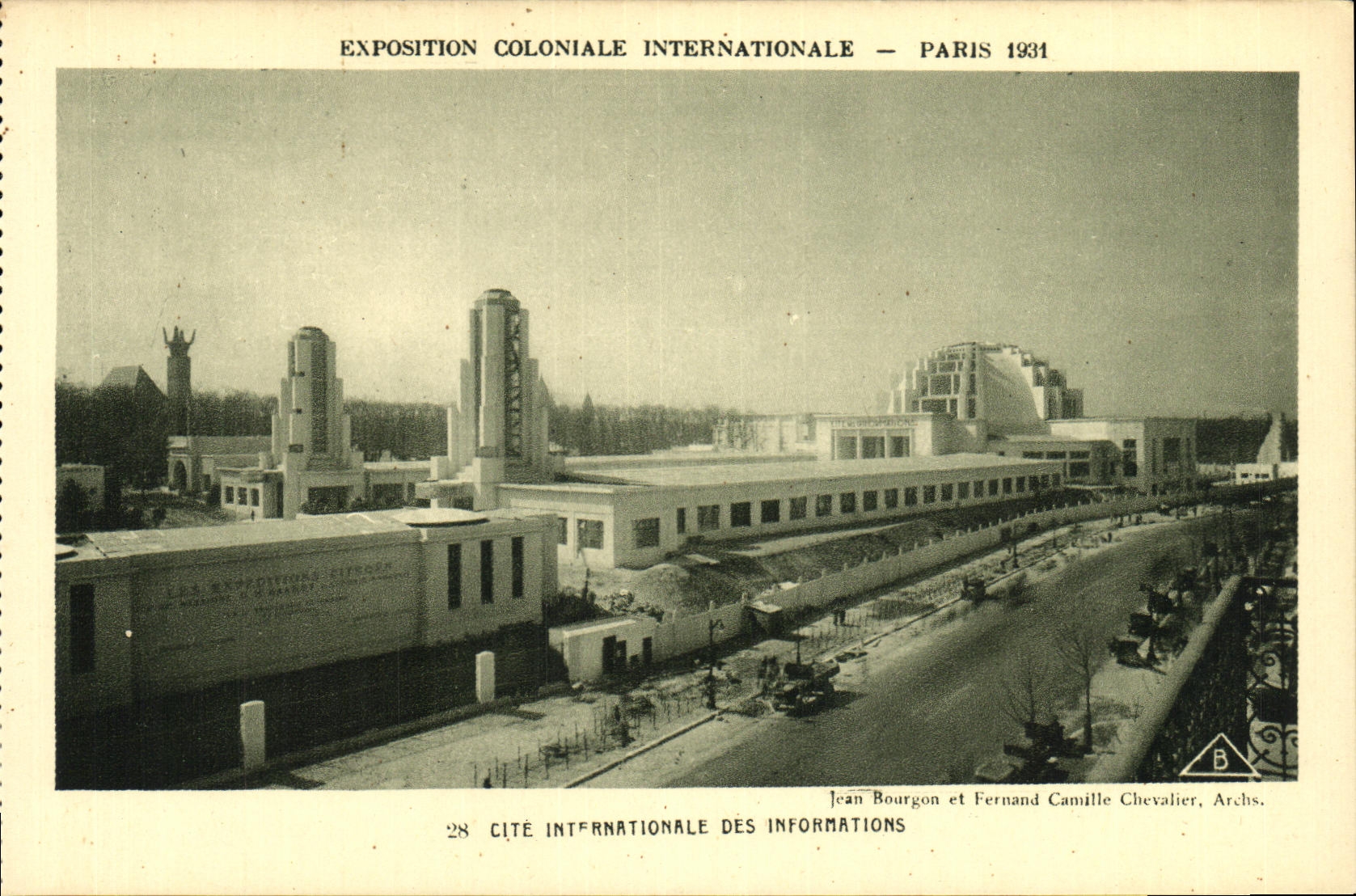 CPA Exposition Colonlale Internationale 1931 Paris Cite internationale des informations