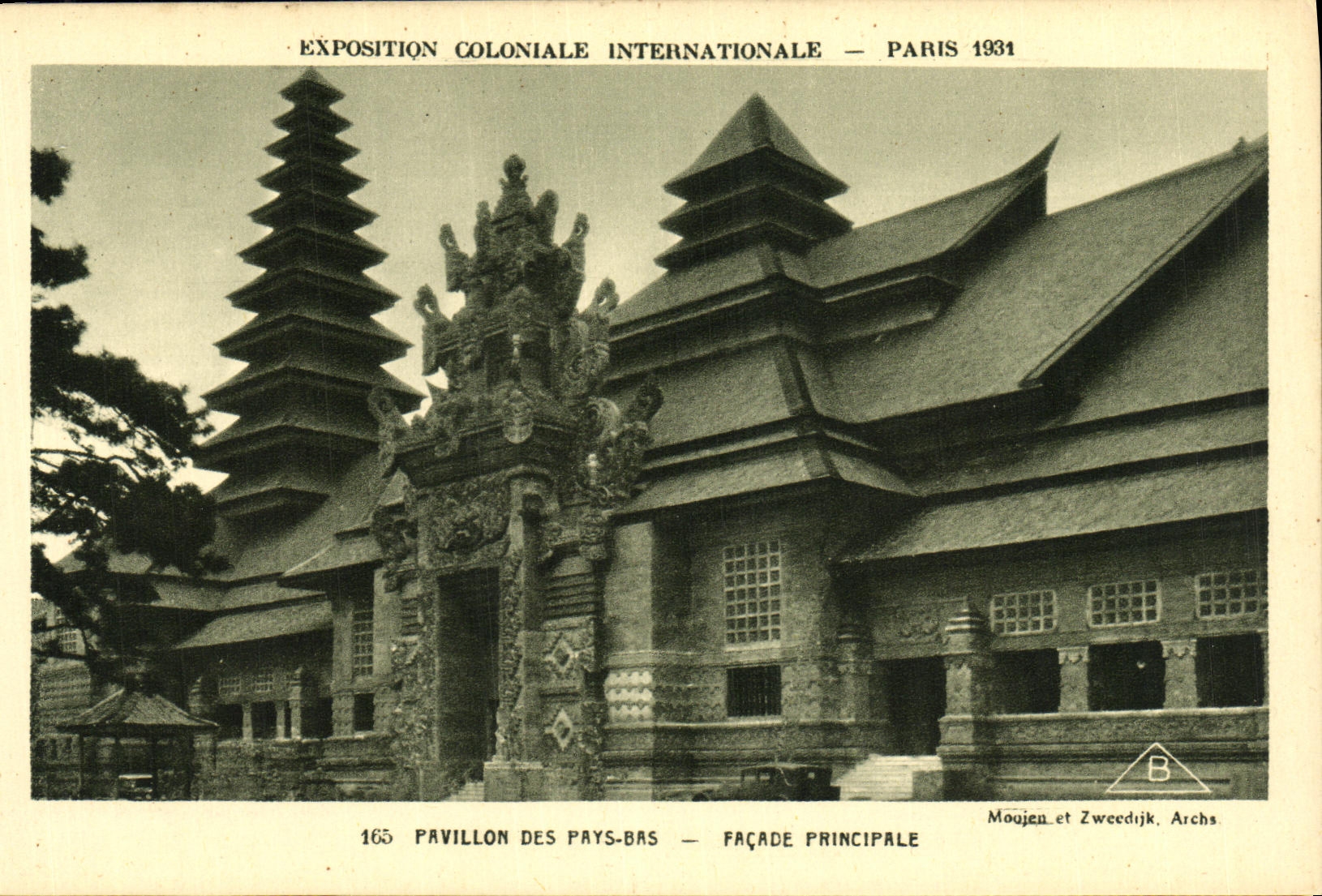 CPA Exposition Colonlale Internationale 1931 Paris Pavillon Des Pays Bas Facade principale
