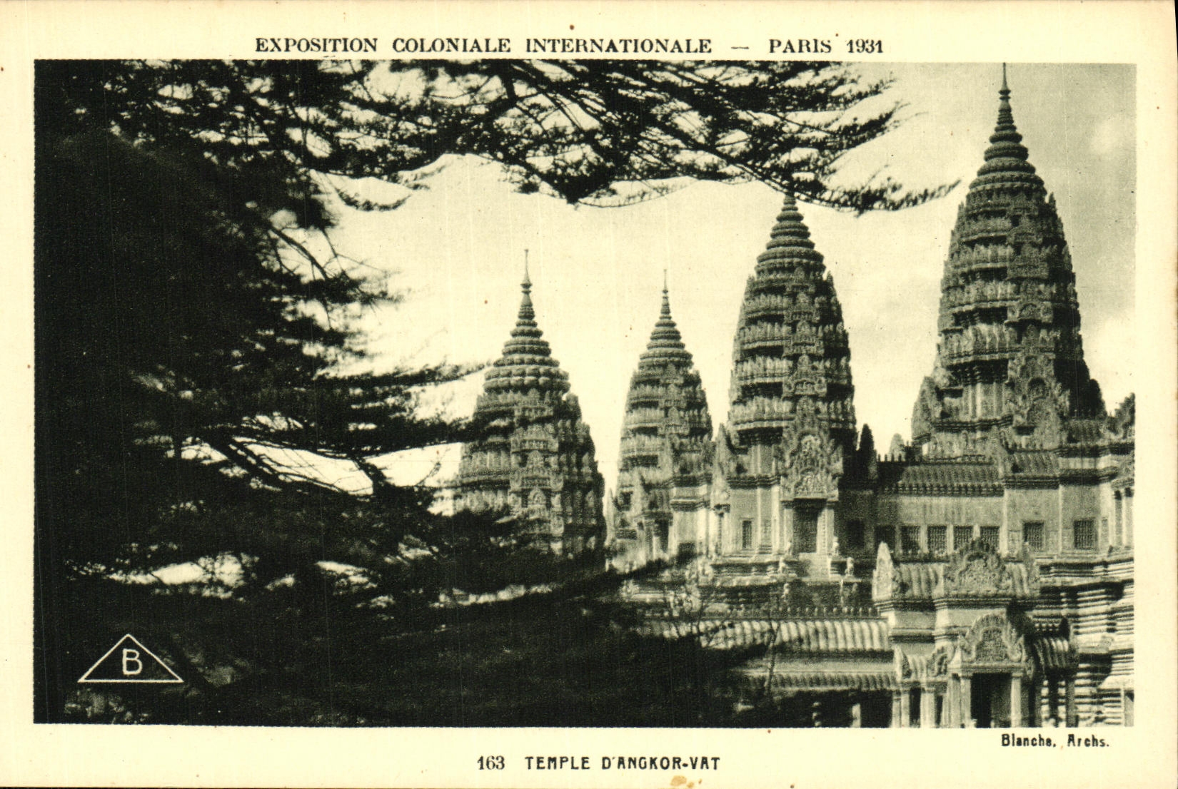 CPA Exposition Colonlale Internationale 1931 Paris Temple D Angkor Vat