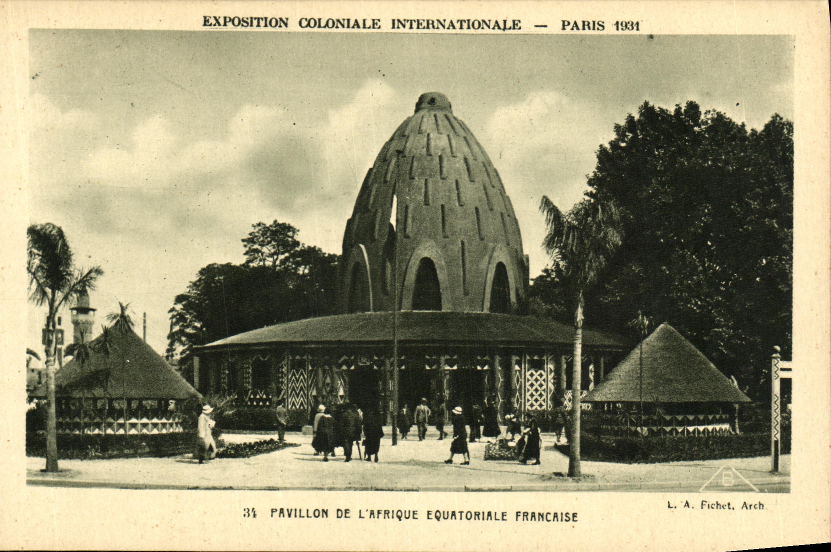 CPA Exposition Colonlale Internationale 1931 Paris Pavillon De L Afrique Equatoriale Francaise