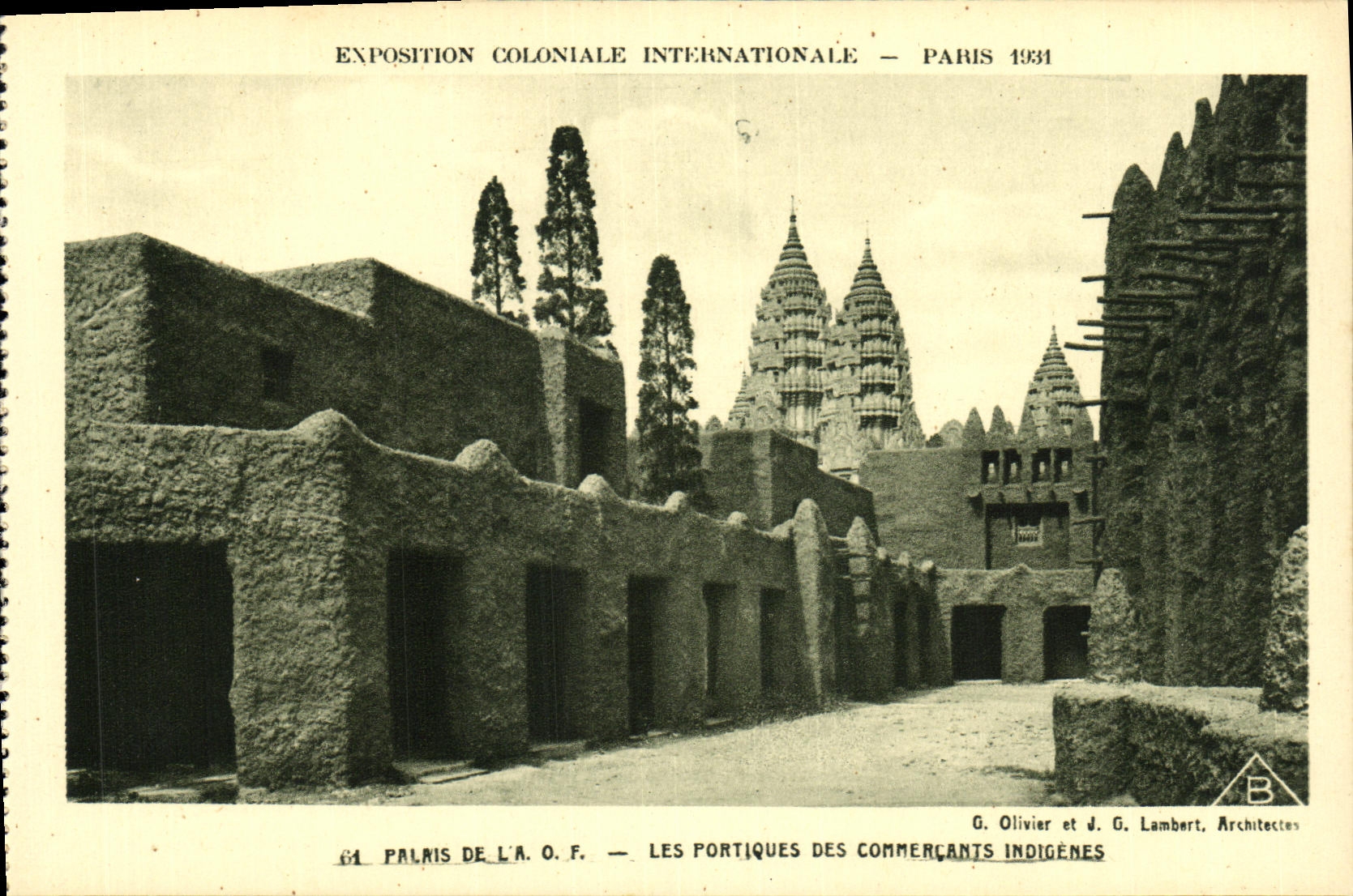 CPA Exposition Colonlale Internationale 1931 Paris Les Portiques Des Commercants indigenes