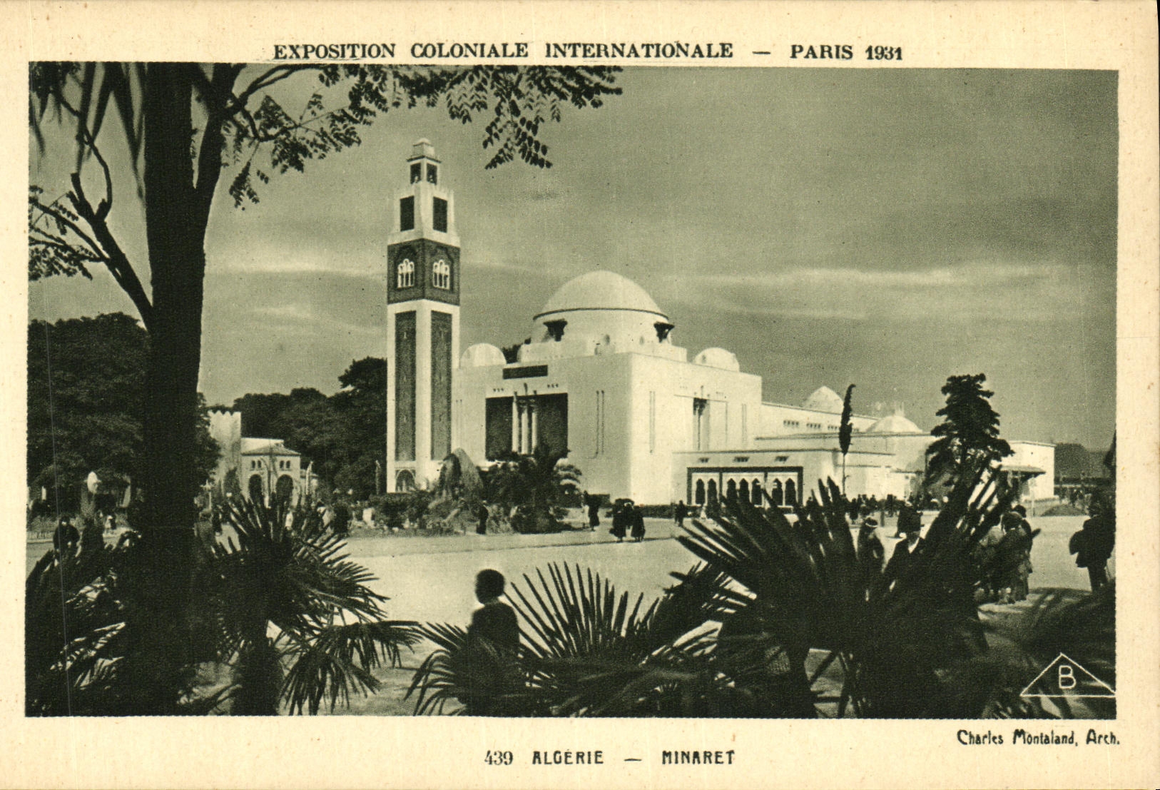 CPA Exposition Colonlale Internationale 1931 Paris Algerie Minaret