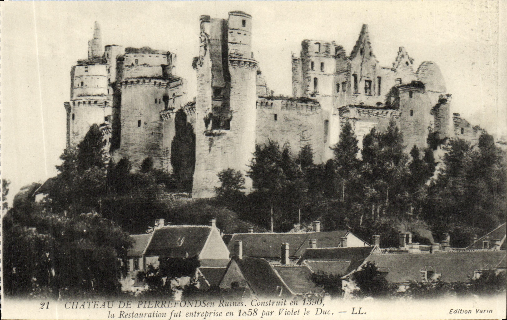 CPA Pierrefonds Le Chateau Ruines