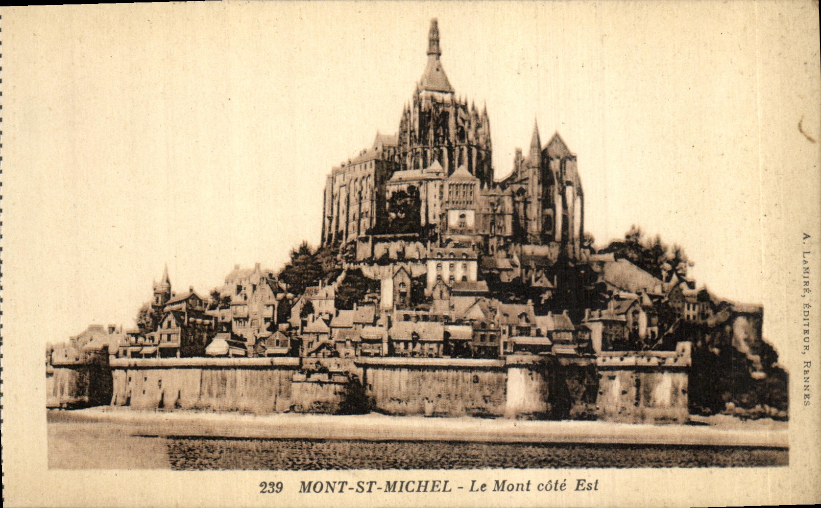 CPA Mont St Michel Le Mont Cote Est