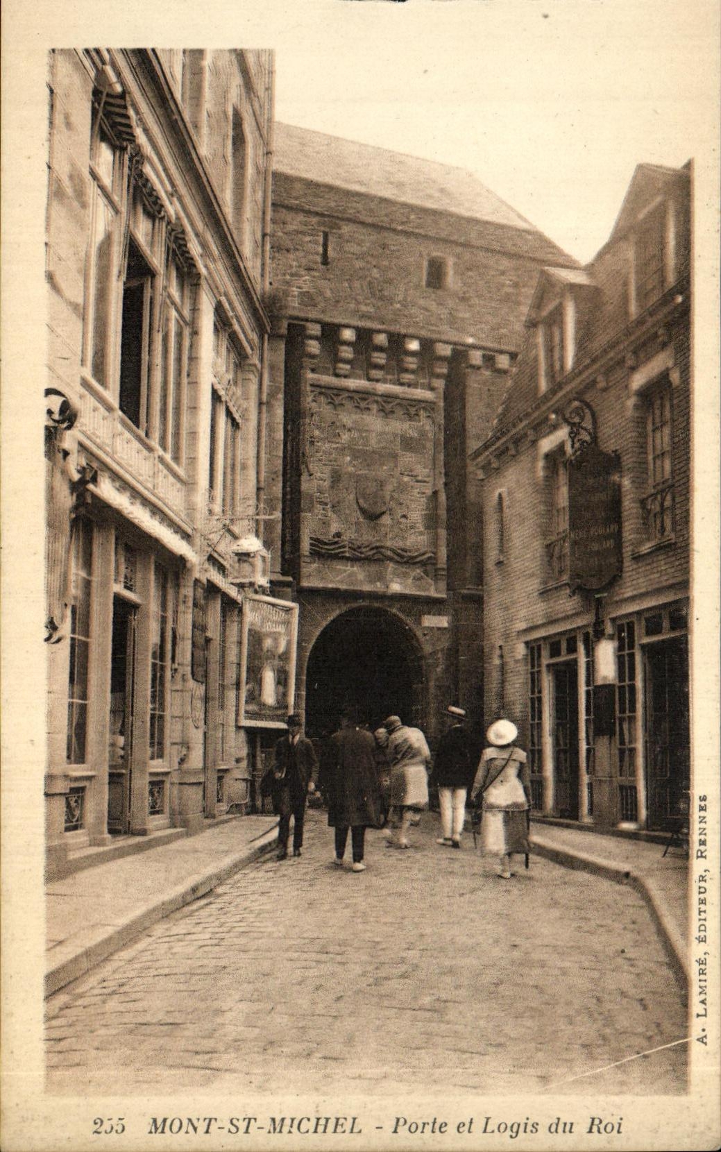 CPA Mont St Michel Porte et Logis du Roi