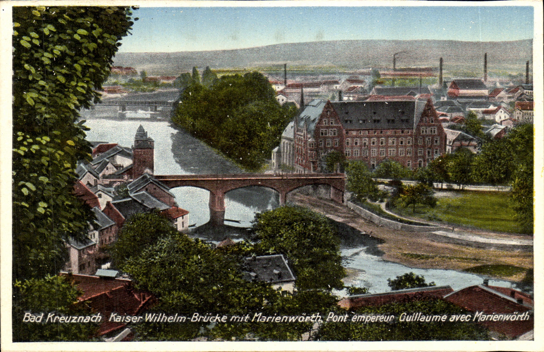 VINTAGE POSTCARD Bad Kreuznach Kaiser Wilhem put Marienworth