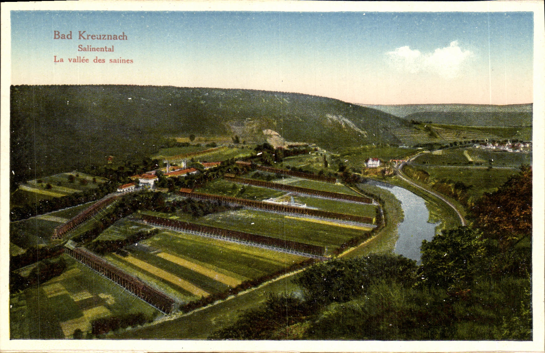 VINTAGE POSTCARD Bad Kreuznach Salinental