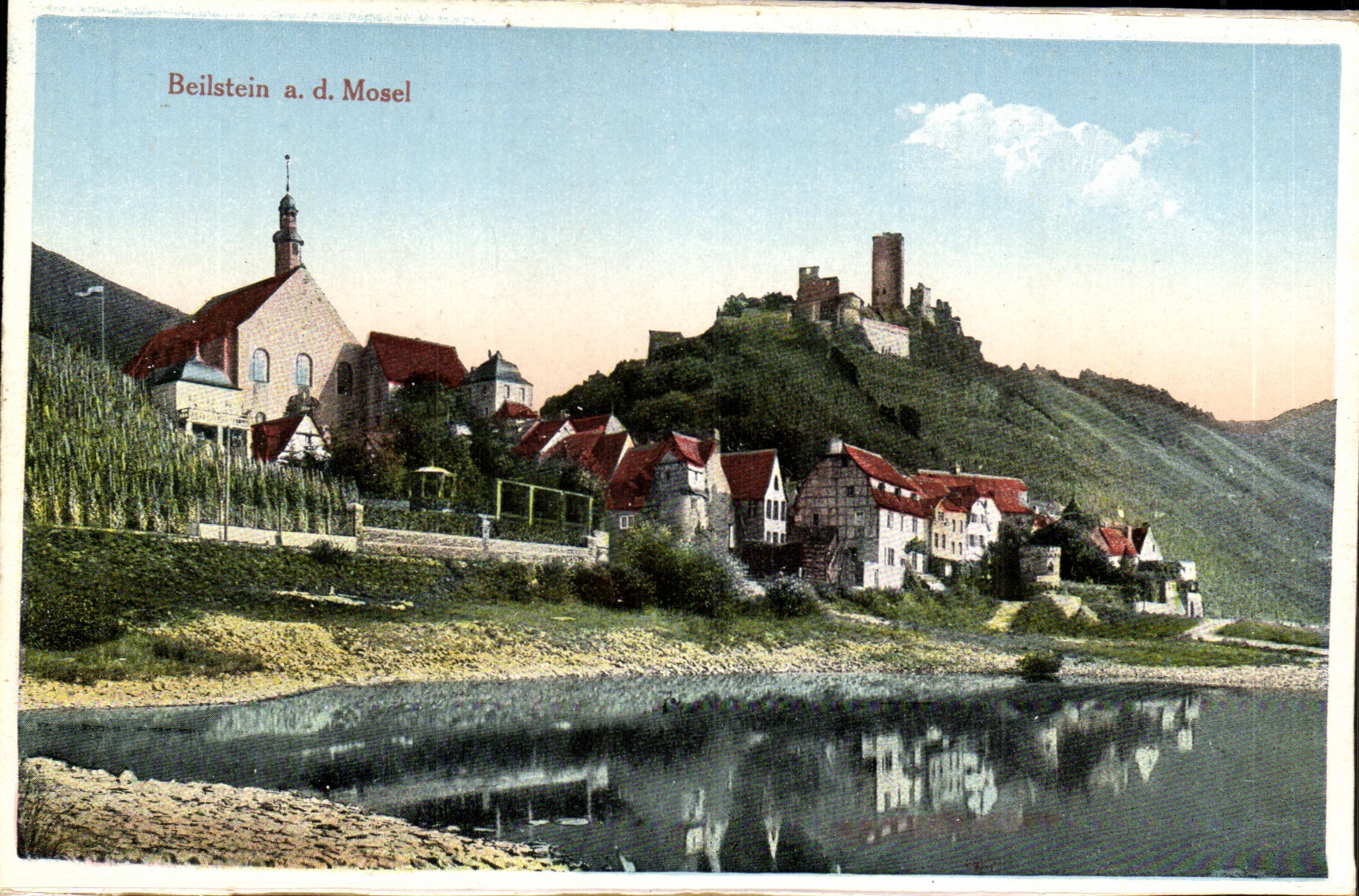 VINTAGE POSTCARD Beilstein Mosel