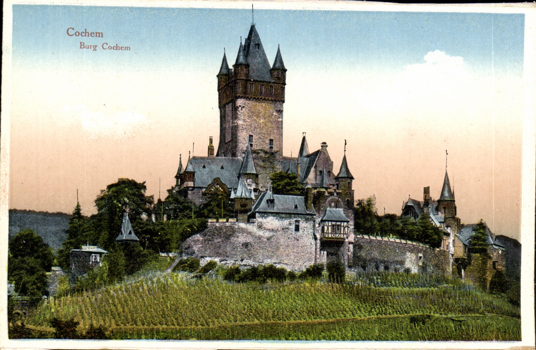VINTAGE POSTCARD Cochen Burg