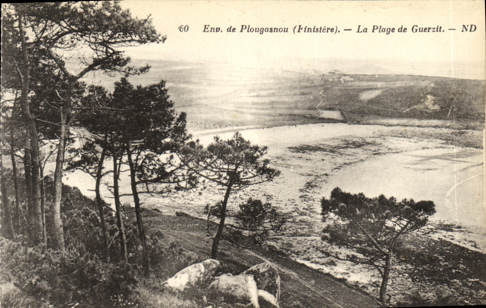 CPA Env de Plougasnou La Plage de Guerzit