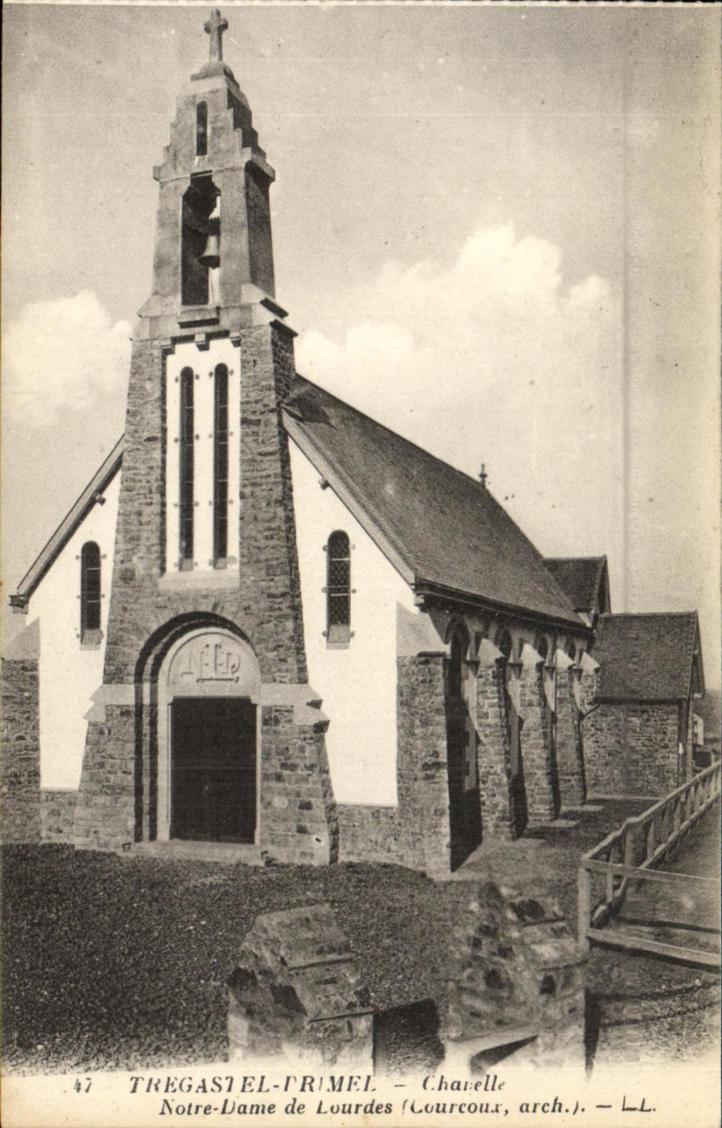 CPA Tregastel Frimel Chanelle Notre Dame de Lourdes