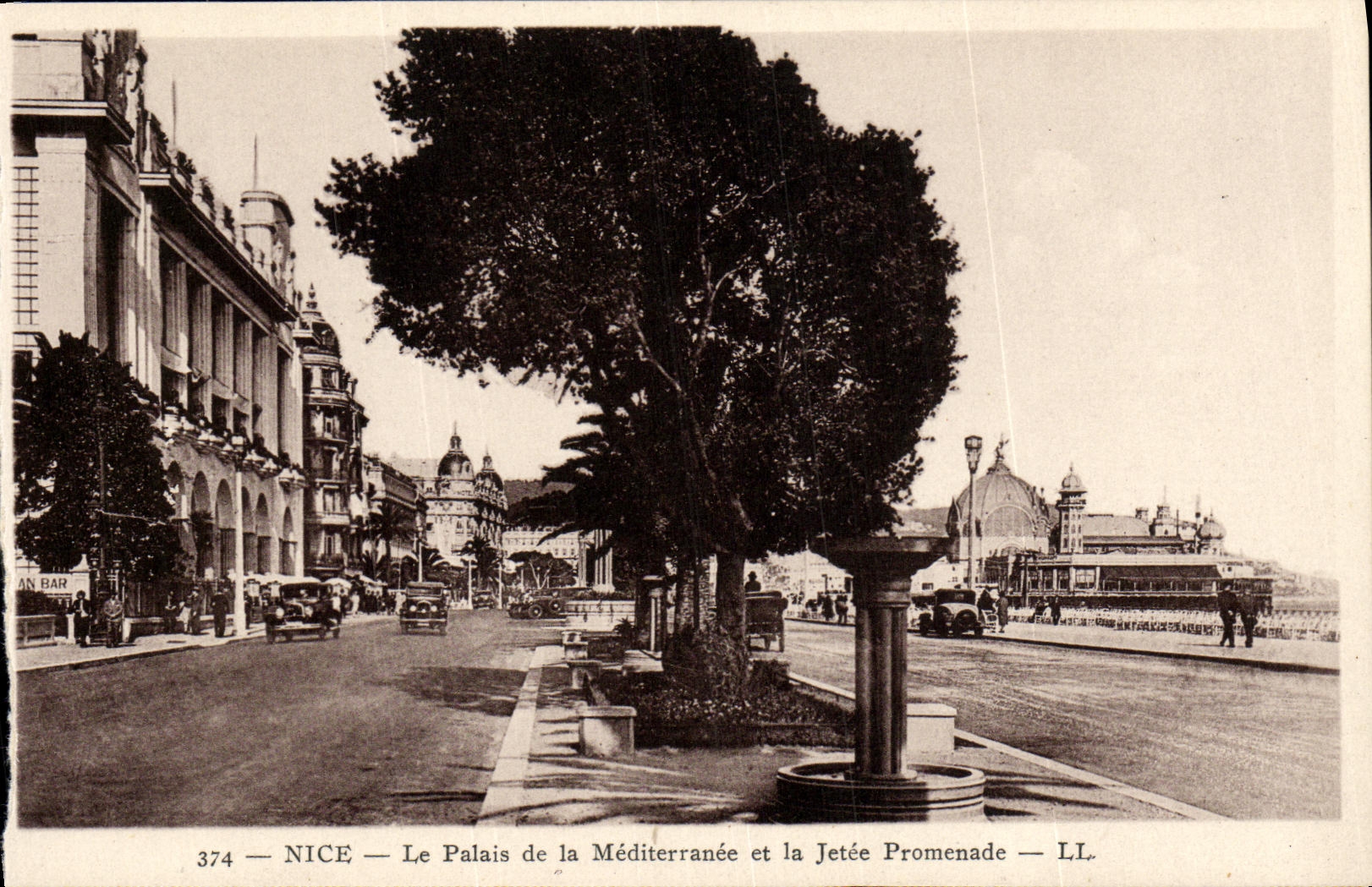 VINTAGE POSTCARD Nice the Palate of the Mediterranean and the Pier Walk