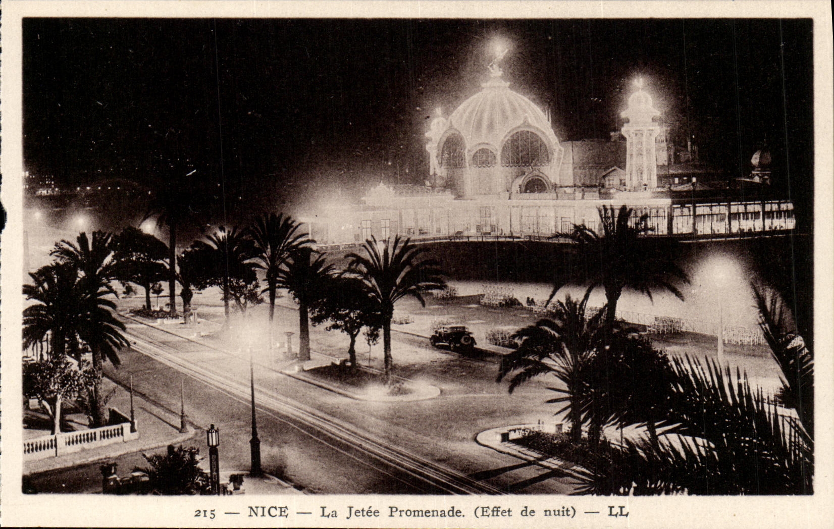 CPA Nice La Jetee Promenade Effet de nuit