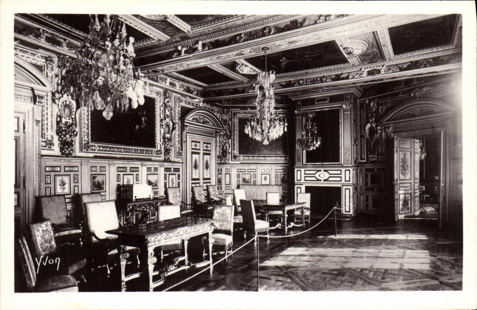 CPA La Douce France Palais De Fontainebleau Salon Louis XIII