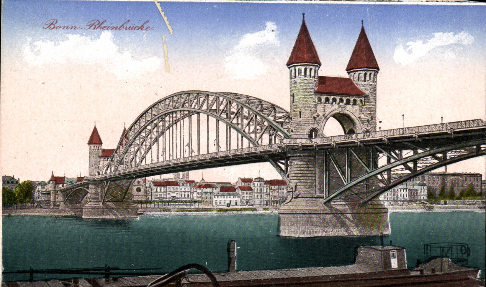 VINTAGE POSTCARD Good Rheinbrucke
