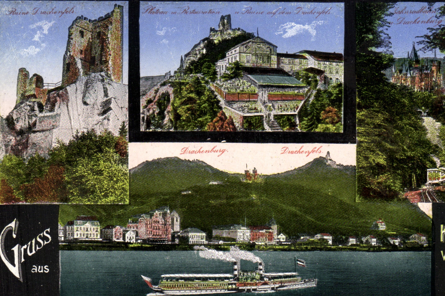 VINTAGE POSTCARD Gruss aus Konigswinter