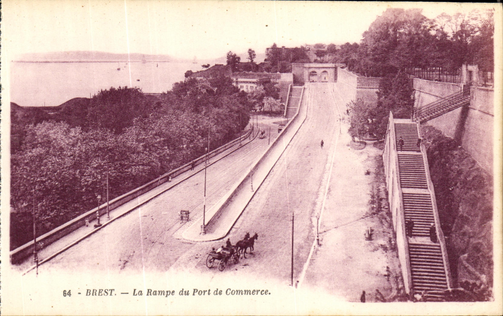 CPA Brest La Rampe du Port de Commerce