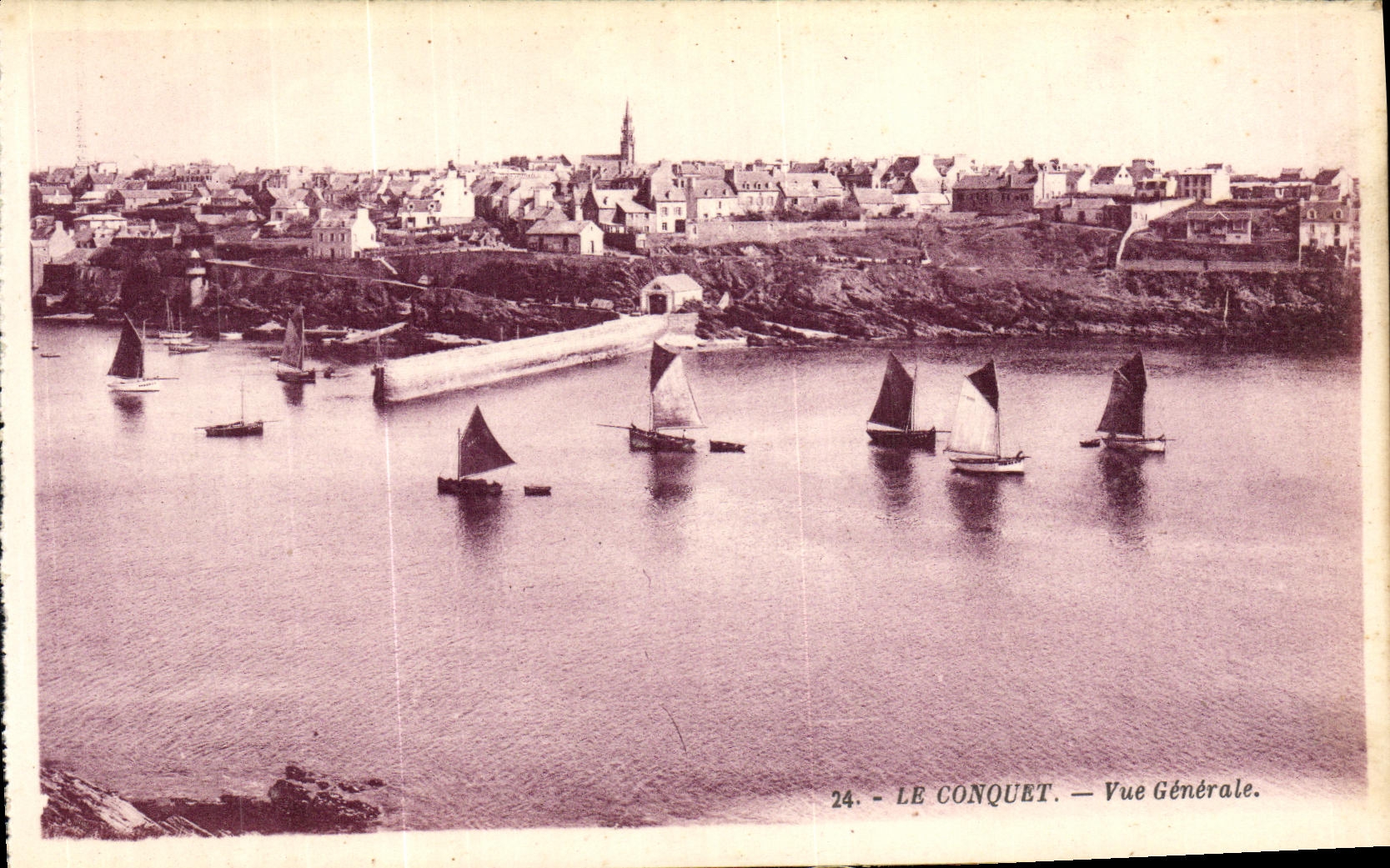CPA Le Conquet Vue Generale