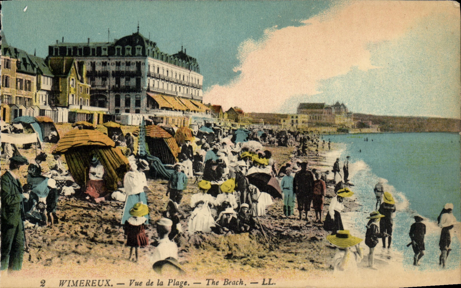 CPA Wimereux Vue de la Plage 