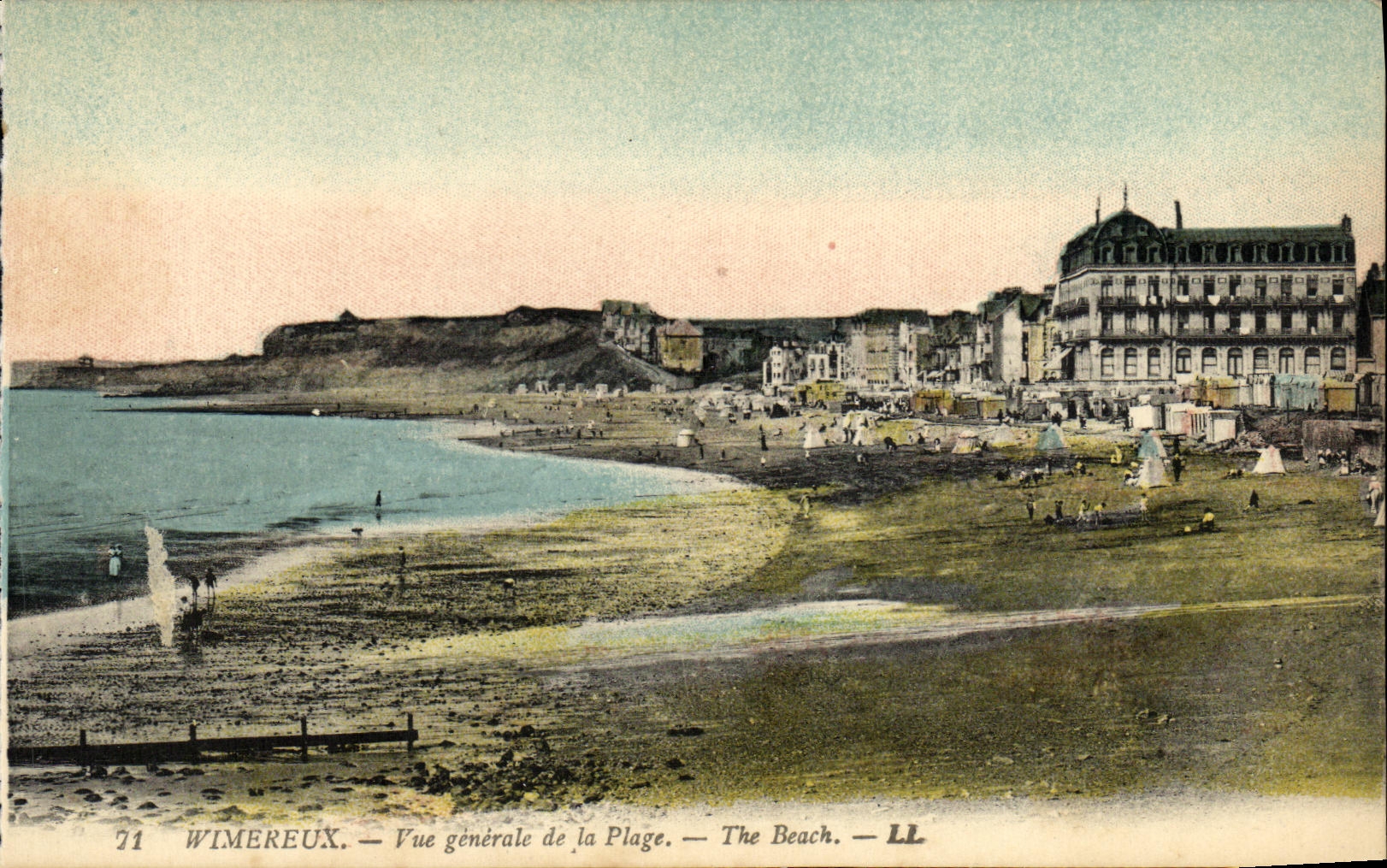 CPA Wimereux Vue generale de la Plage 