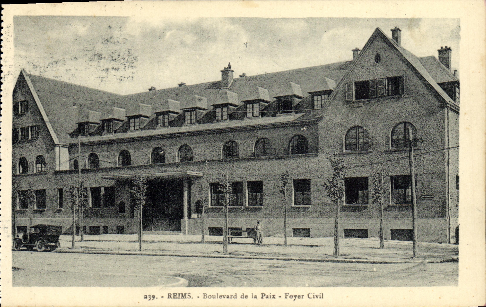 VINTAGE POSTCARD Given Boulevard of Civil Peace Hearth