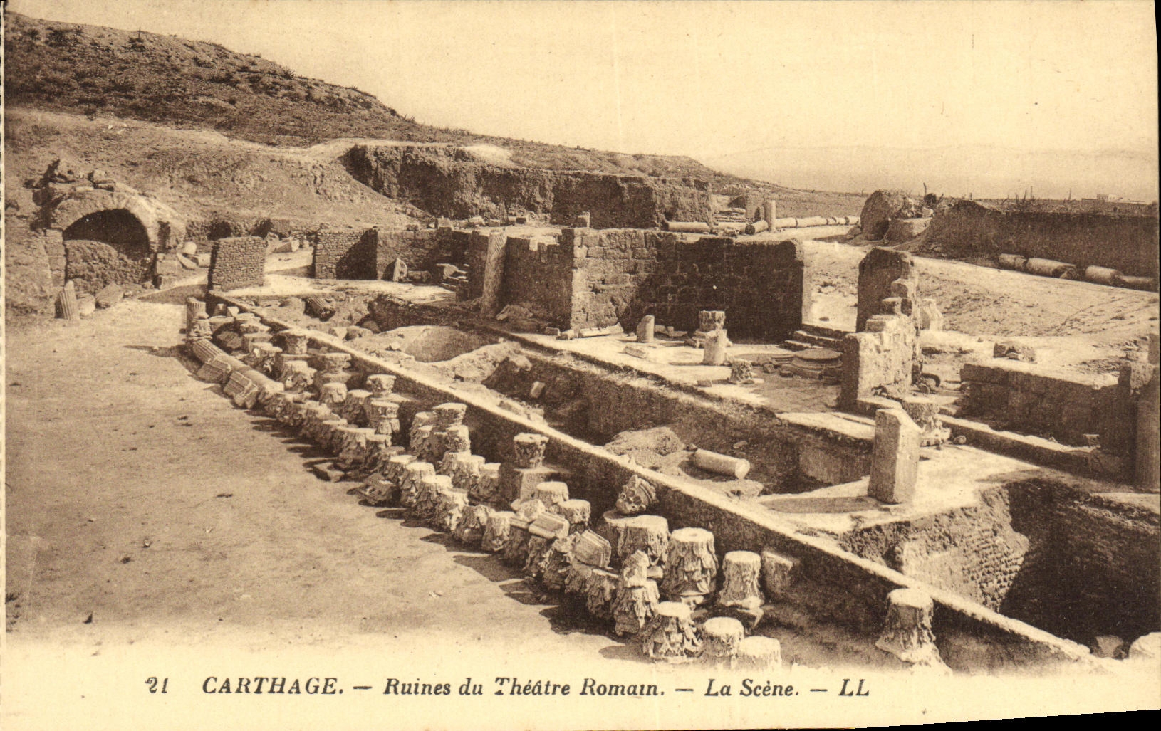CPA Carthage Ruines du Theatre Romain