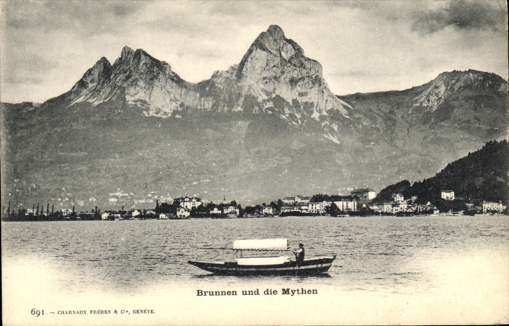 CPA Brunnen Und Die Mythen
