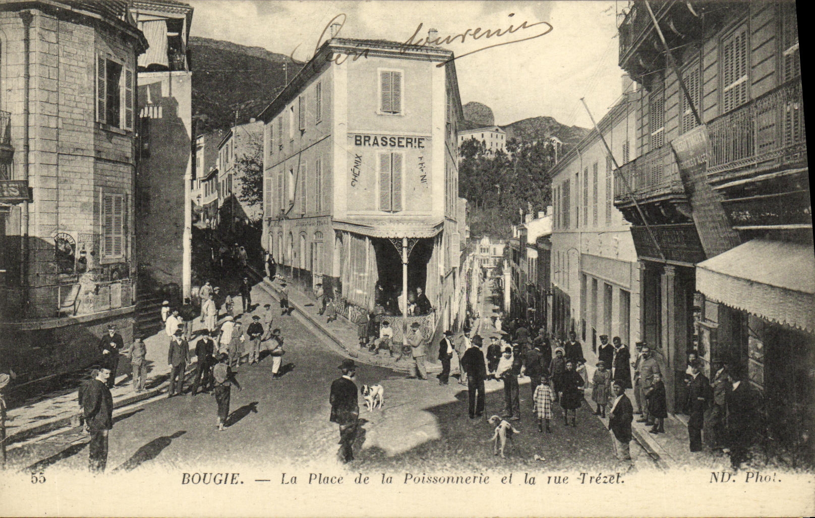 CPA Bougie La Place de la Poissonnerie et la Rue Trezet