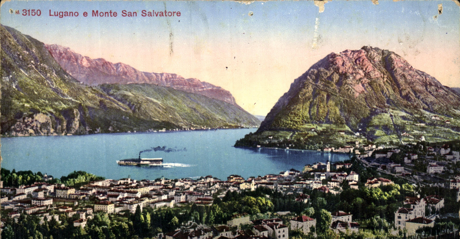 La POSTAL Lugano E de la VENDIMIA monta a San Salvador