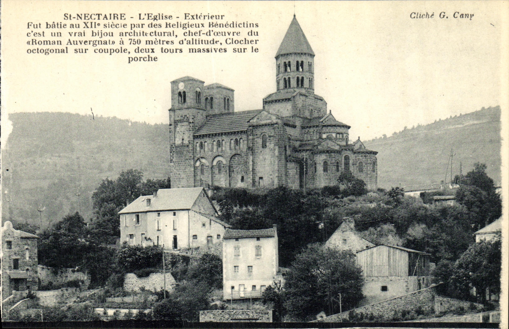 VINTAGE POSTCARD St Nectary L Church External