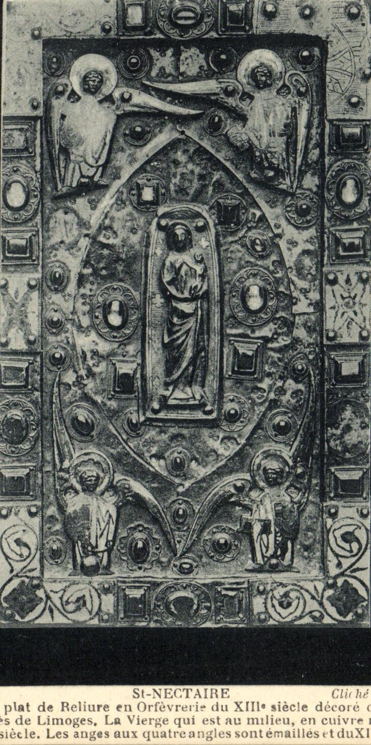 VINTAGE POSTCARD St Nectary First dish of Binding in Orfevrerue of 13th