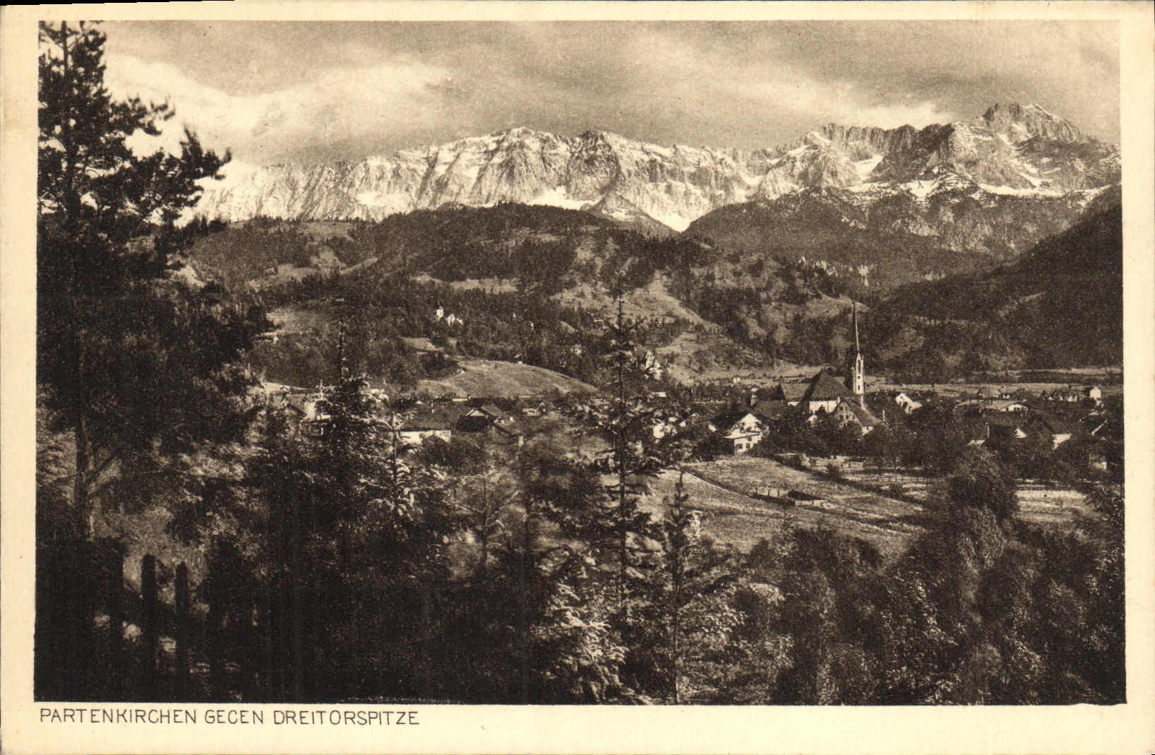 CPA Partenkirchen Gegen Dreitorspitze