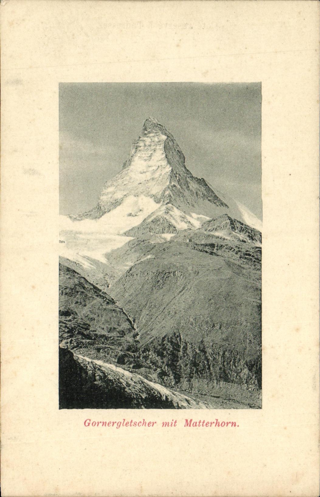 CPA Gornergletscher mit Matterhorn