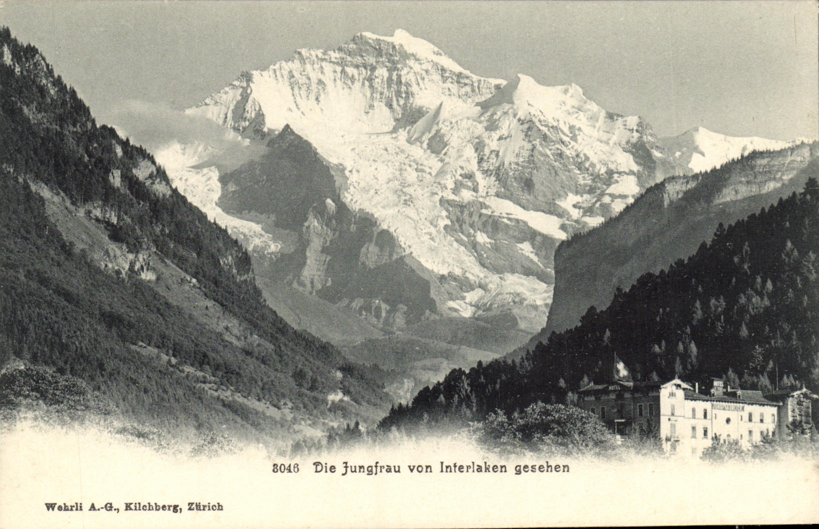 CPA Die Jungfrau Von Interlaken Gesehen