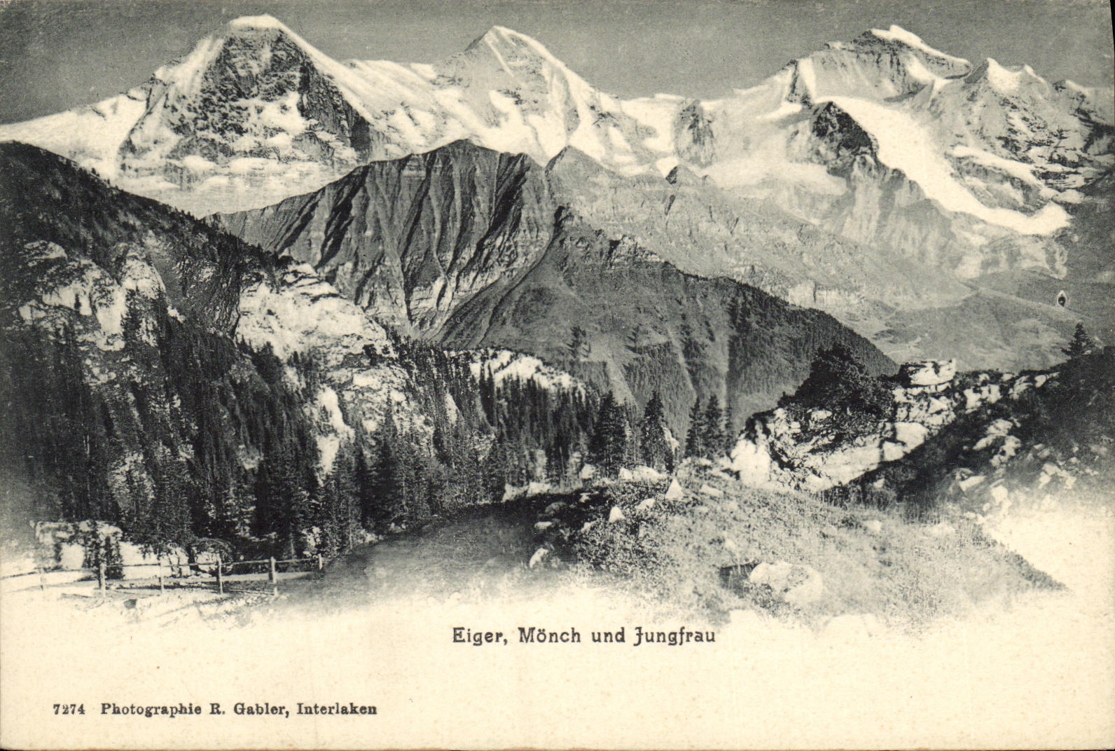 CPA Eiger Monch Und Jungfrau