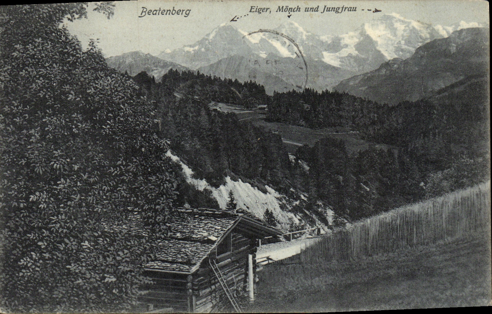 CPA Beatenberg Eiger Monch Und Jungfrau