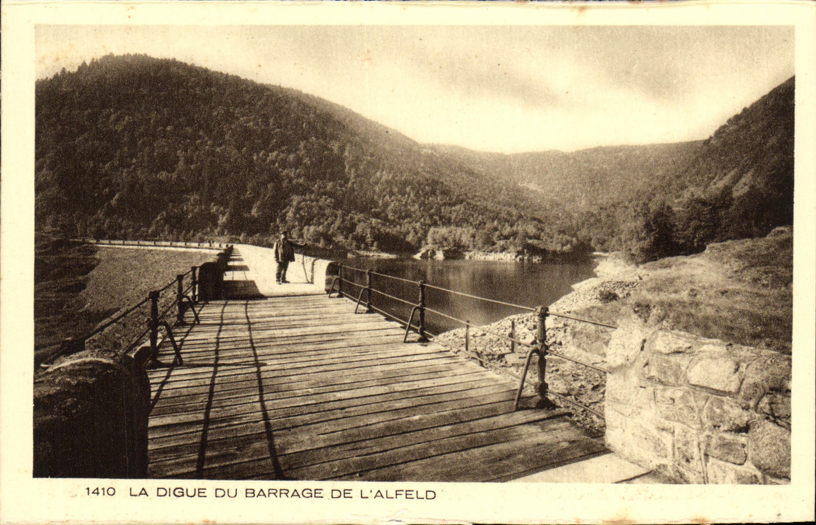 VINTAGE POSTCARD the Dam Of the Stopping Of L Alfeld
