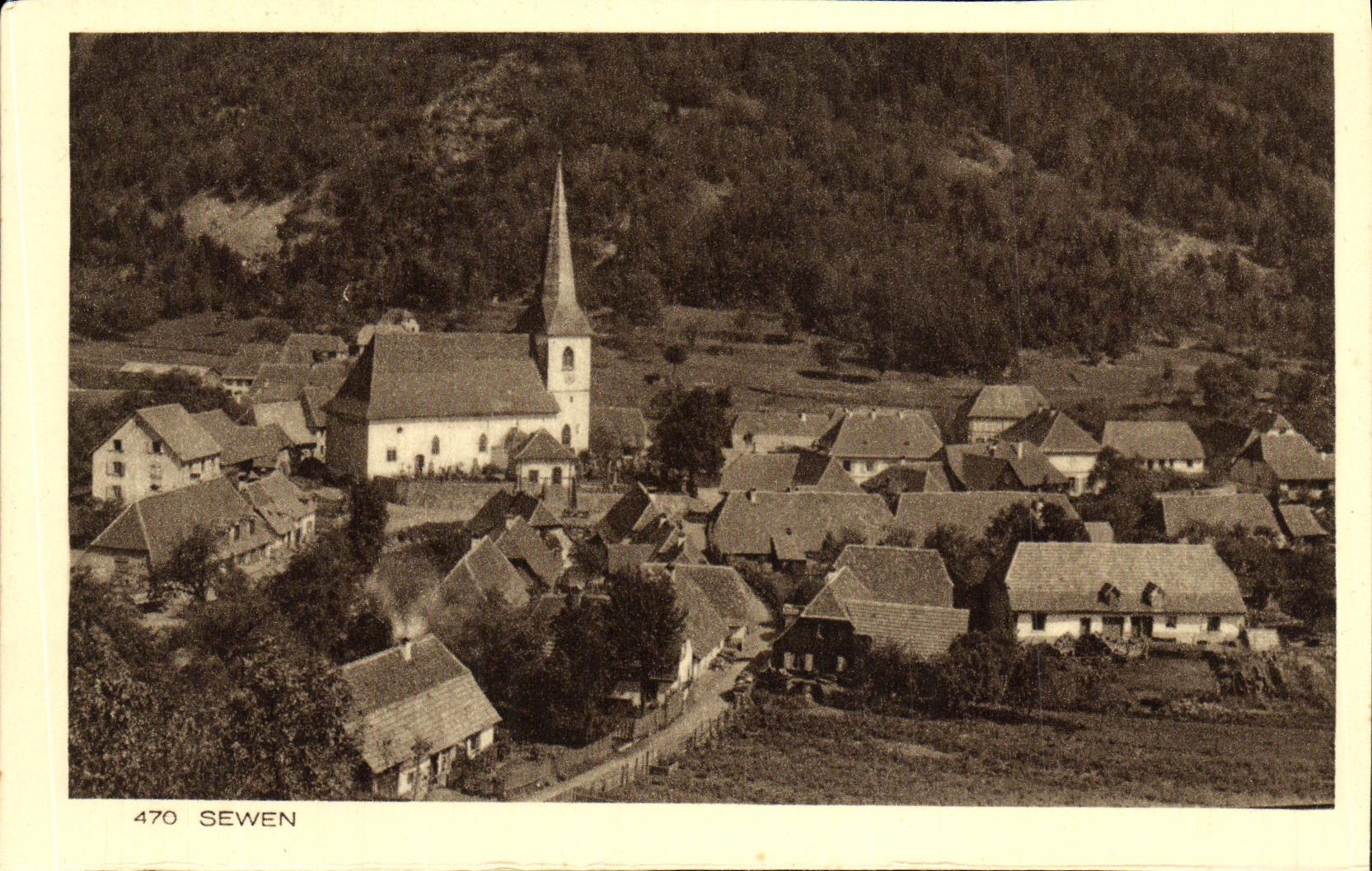 VINTAGE POSTCARD Sewen