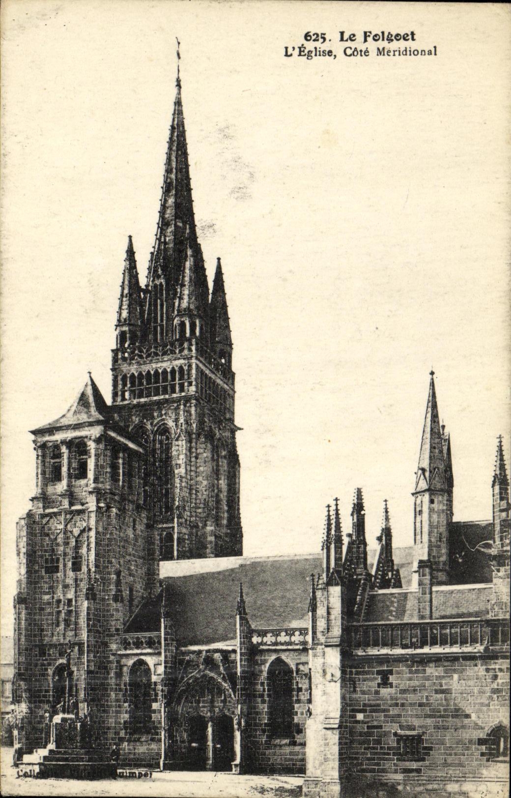CPA Le Folgoet L Eglise Cote meridional