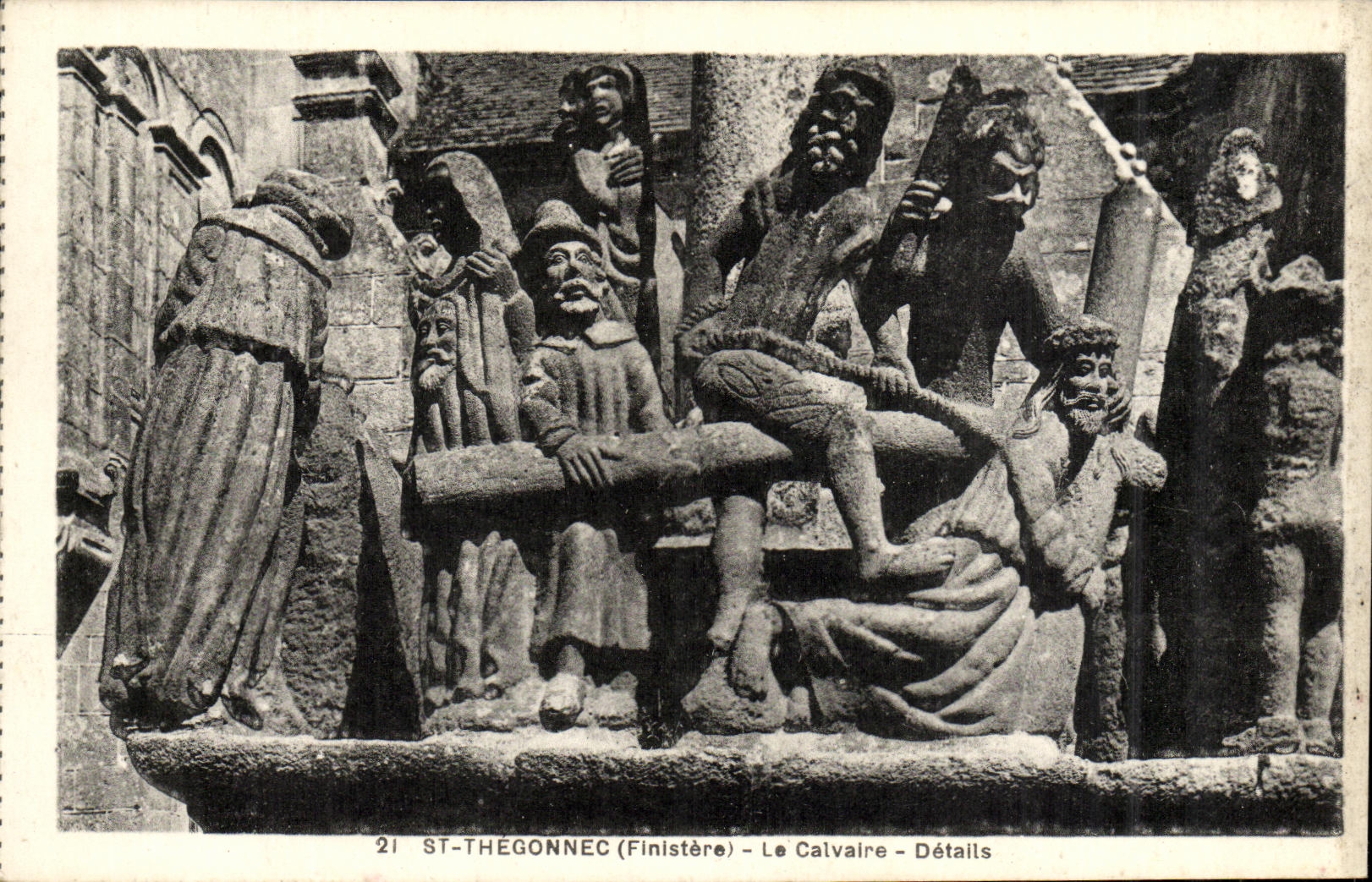 CPA St Thegonnec Finistere le Calvaire Details