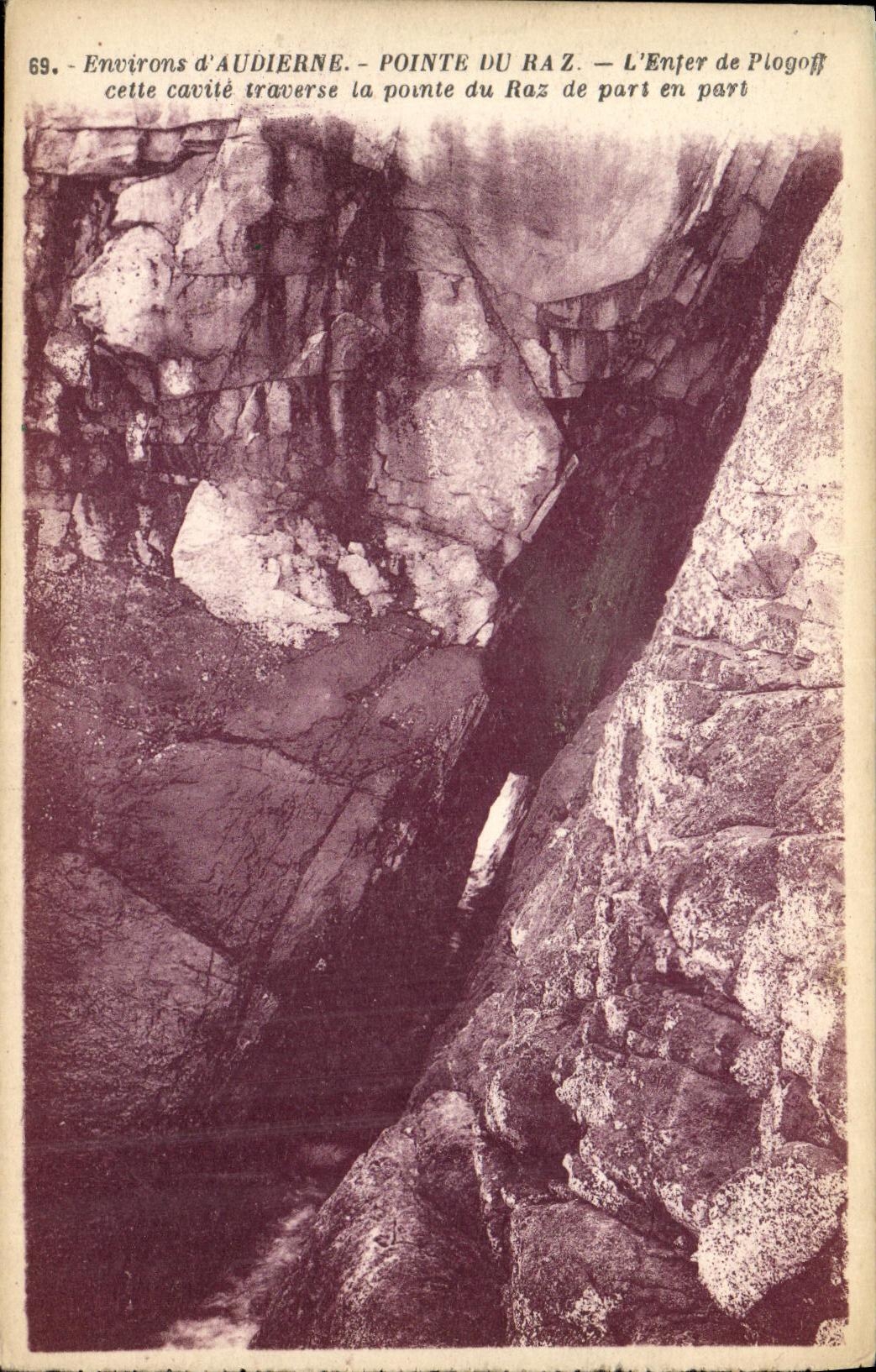 CPA La Pointe du raz L enfer de Plogoff