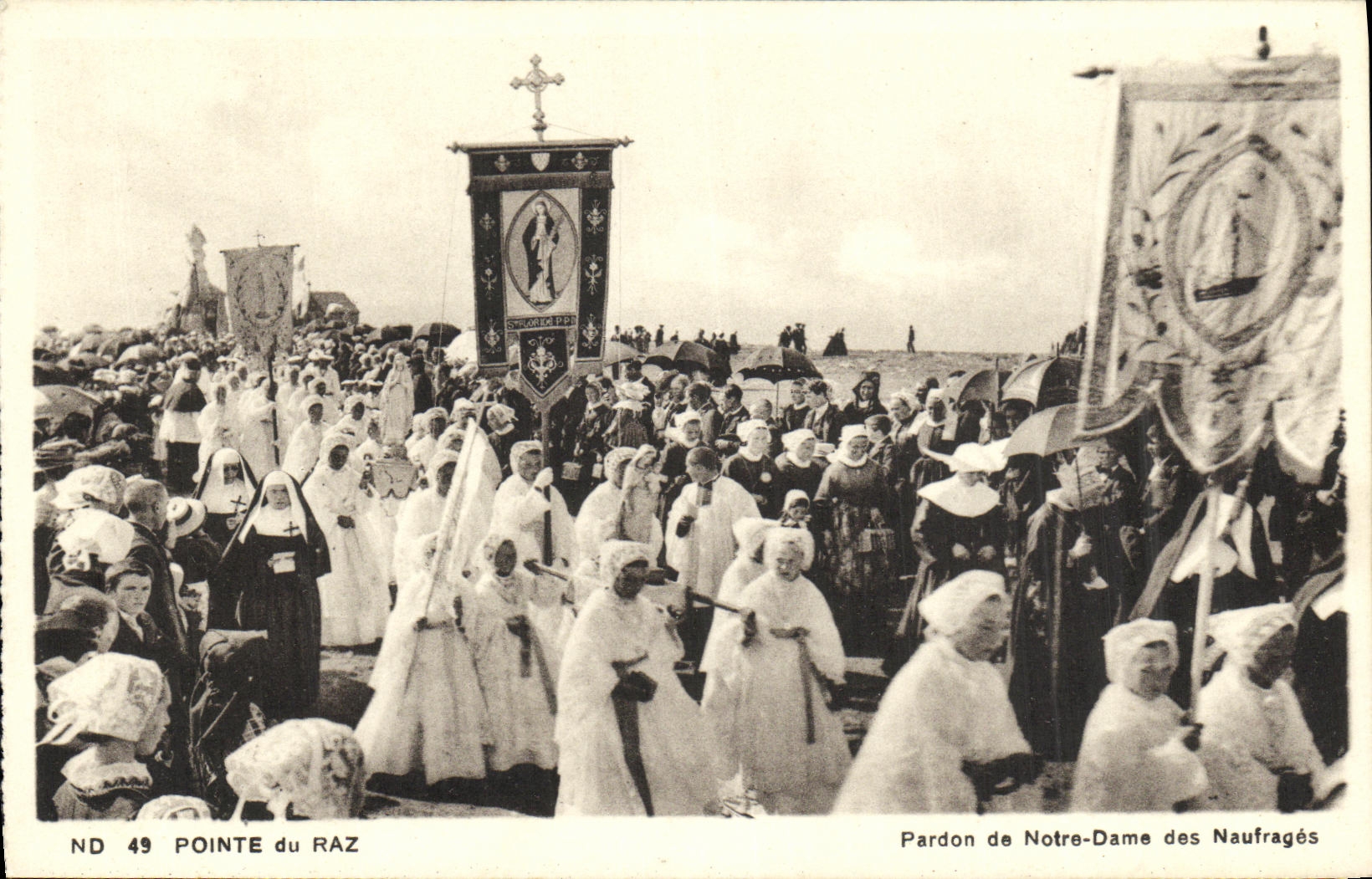 CPA La Pointe du raz Pardon de Notre Dame des naufrages
