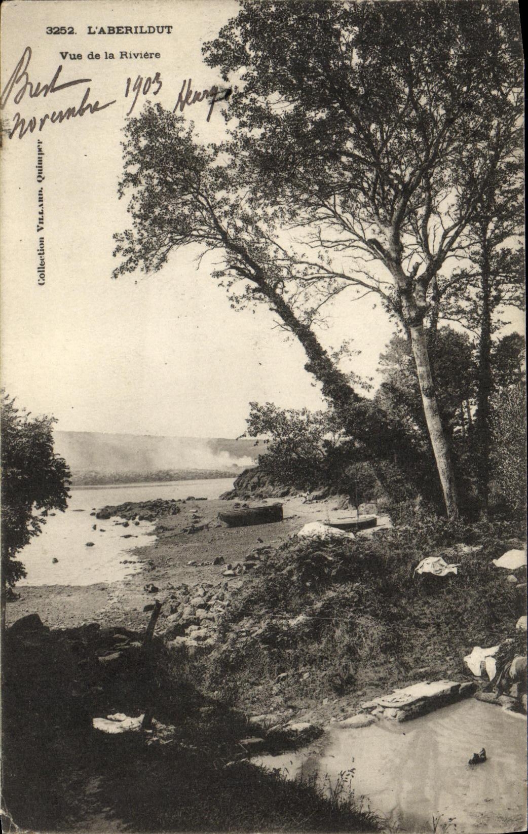 CPA L Aberildut Vue de la Riviere