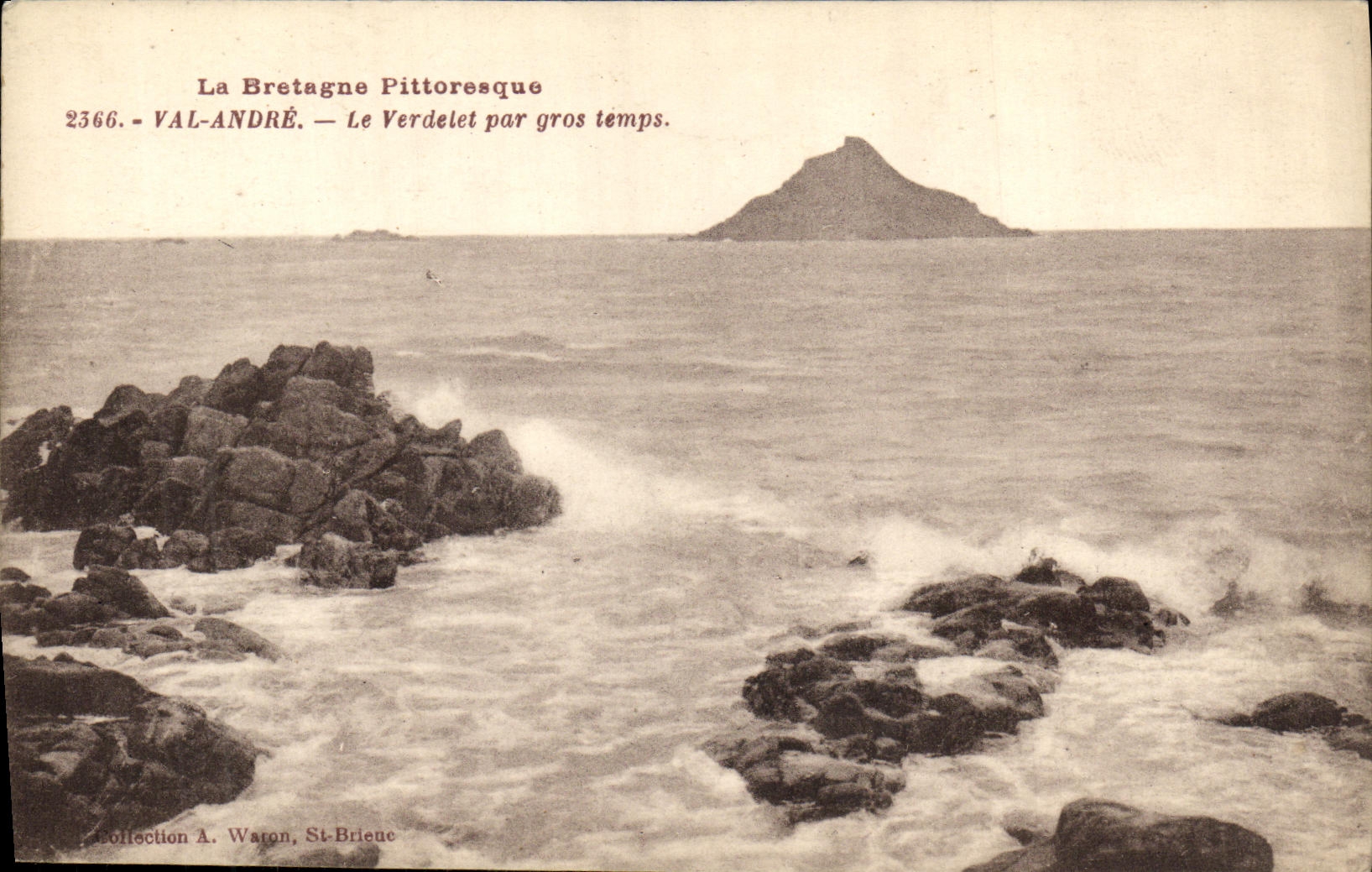 VINTAGE POSTCARD Valley Andre Verdelet By Heavy weather