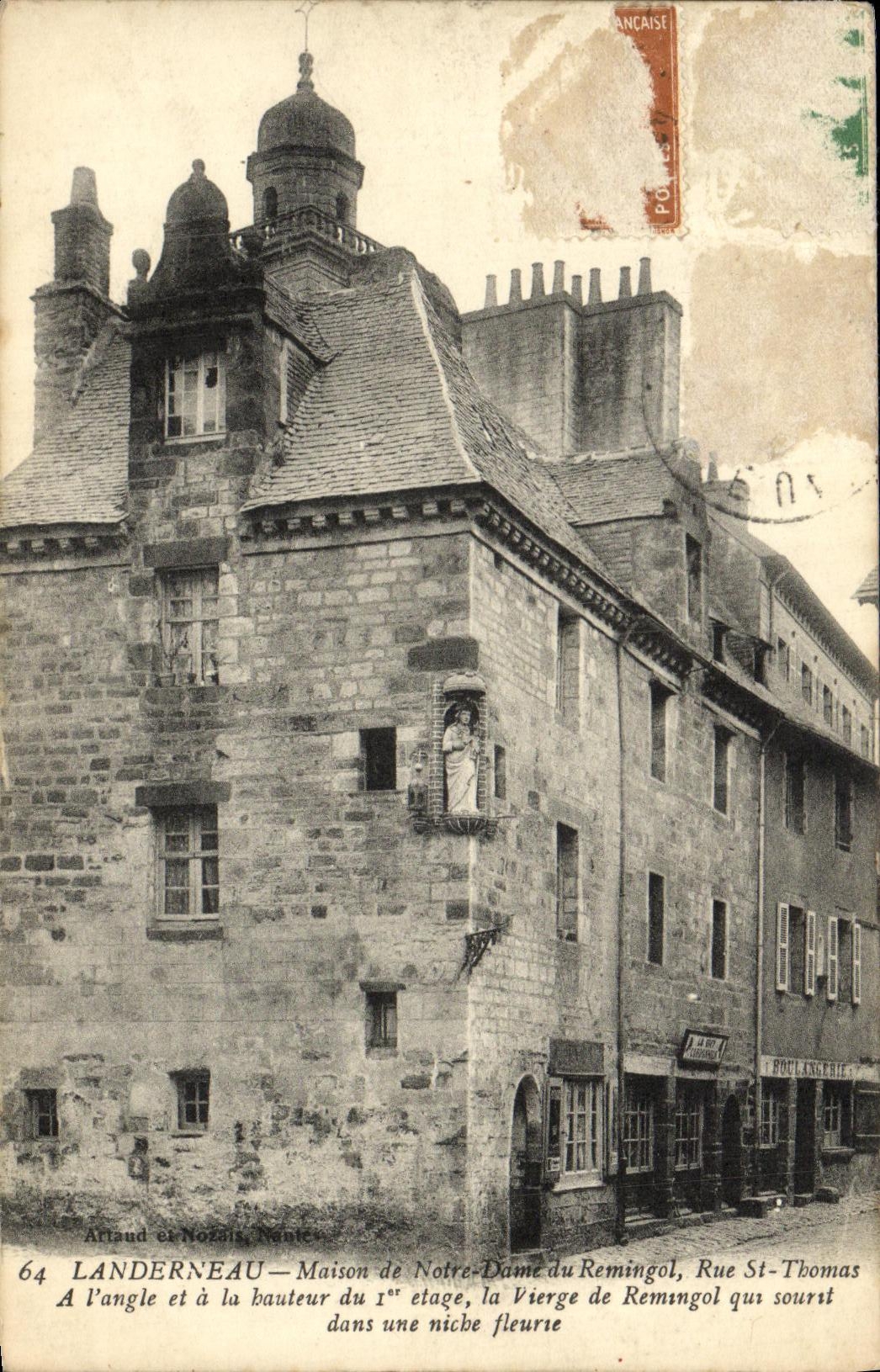 CPA Landerneau Maison de Notre Dame du Remingol